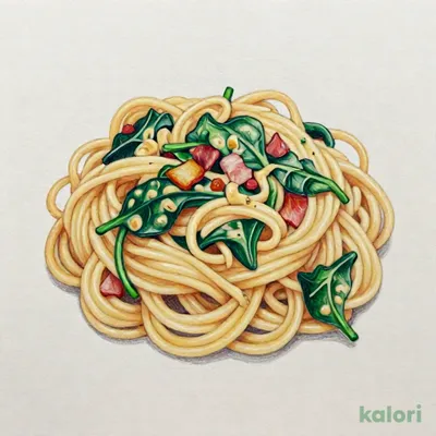ほうれん草とベーコンのバター醤油