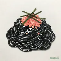 イカスミと博多明太子