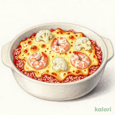 エビとカリフラワーのビスク風ドリア