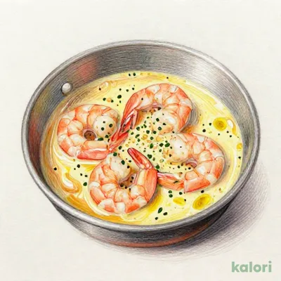 エビのクリームアヒージョ