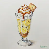 キャラメルカスタードバナナパフェ