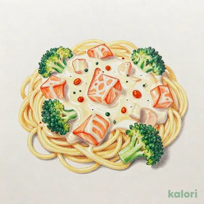 サーモンとブロッコリーのチーズクリーム