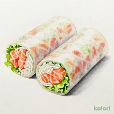 サーモンの生春巻き