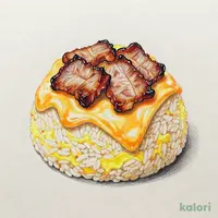 チャーシューチェダーオムライス