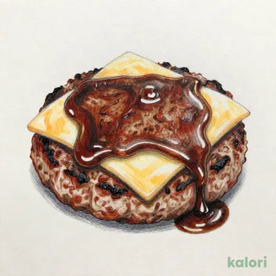 チーズ&デミグラスソースハンバーグ