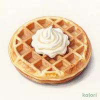 バターミルクアメリカンワッフル メープルクリーム