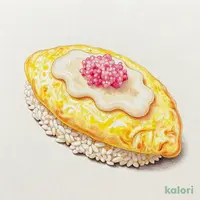 明太とろろオムライス