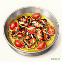炭焼きチキンのHOTトマトアヒージョ
