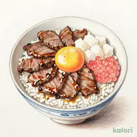 牛肉月見明太とろろ
