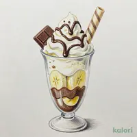 生チョコバナナパフェ