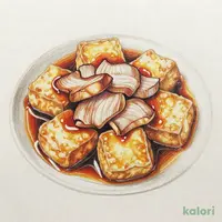 揚げ豆腐と豚肉の煮込み