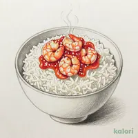 海老チリソースかけご飯
