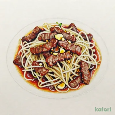 牛肉の細切りとにんにく芽炒め