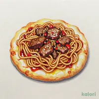 牛肉入り辛口梅蘭やきそば