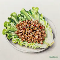 生レタスの肉包み