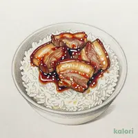 豚バラ肉かけご飯