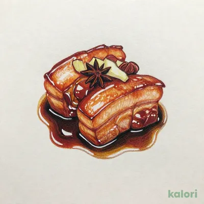 豚バラ肉の醤油煮込み