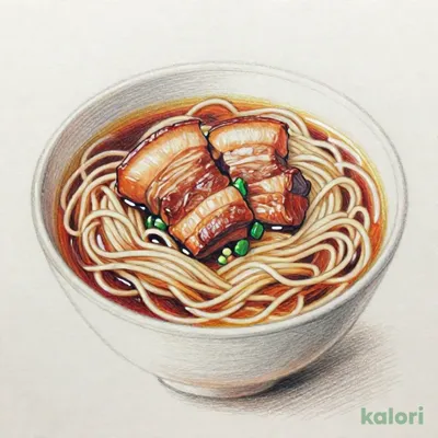 骨付き豚バラ肉そば
