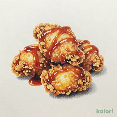 鶏肉の唐揚げ特製ソースかけ