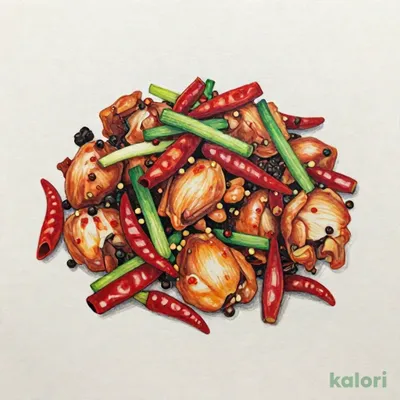鶏肉の唐辛子炒め
