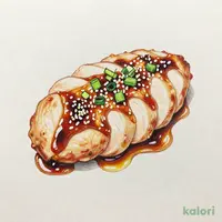 鶏肉胡麻味噌かけ