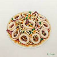 いかとにんにくの芽炒め