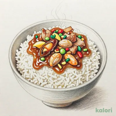 五目かけご飯