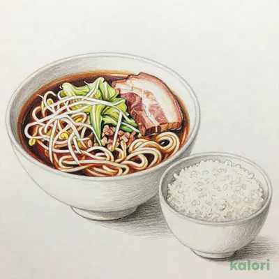 厚切り焼豚のバミ郎そばごはん