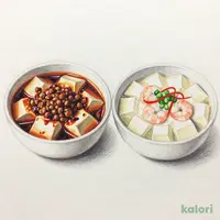紅白食べ比べ　麻婆豆腐セット（四川麻婆豆腐と白い麻婆豆腐）