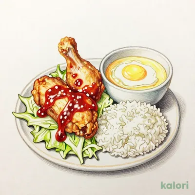 チキンのチリソースランチ