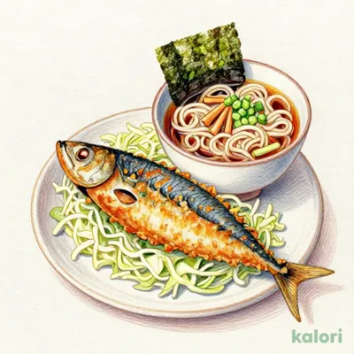 アジフライ醤油（小）ラーメンセット
