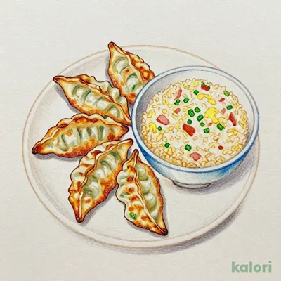Gyoza and Half Fried Rice Set