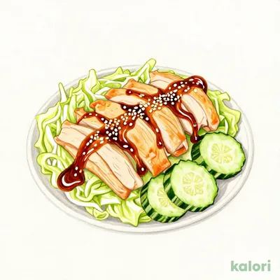蒸し鶏の胡麻ソース