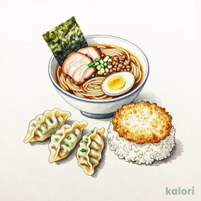 RGC定食（バーミヤンラーメン・焼餃子3個・半チャーハン）