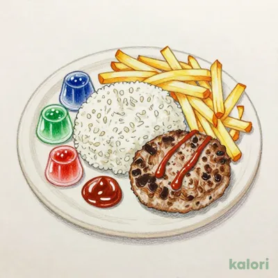 Kids Hamburger Rice