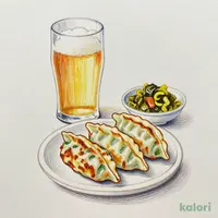 【晩酌セット】生ビール＆本格焼餃子（3コ）