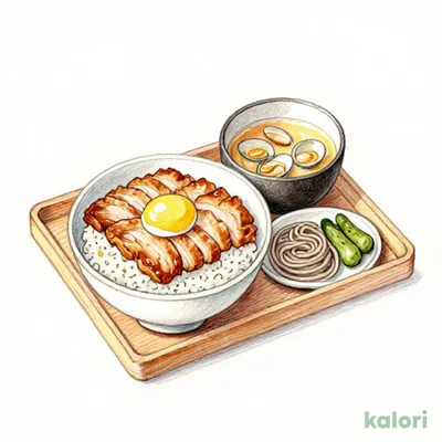 Katsudon (Pork Cutlet Rice Bowl) Set