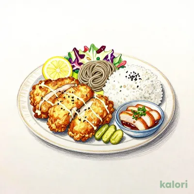 Fried Pork Loin with Scallion Salt Sauce Set Meal