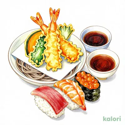Tempura Soba & Sushi Set