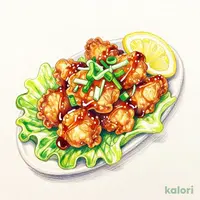 Yurinchi (Deep-Fried Chicken with Sweet & Sour Sauce)