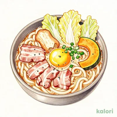 White Sesame Miso Stewed Udon