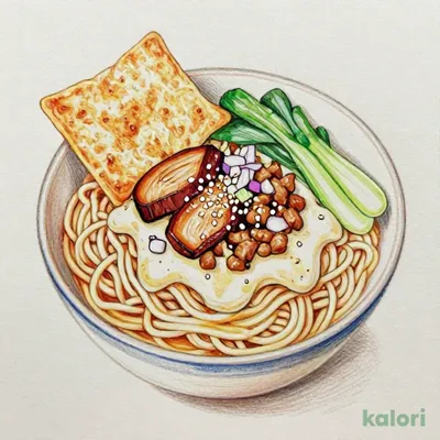 汁なし白胡麻角煮担々麺