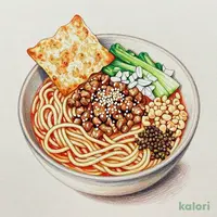 汁なし白胡麻麻辣担々麺