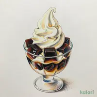 自家製コーヒーゼリー～ソフトクリームのせ～