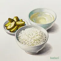 定食セット（ライス・スープ・漬物）