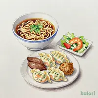 手打ち四種餃子としょう油らーめんセット