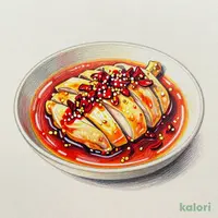 蒸し鶏 辛味ダレ（よだれ鶏）