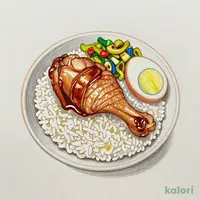 鶏腿便當（鶏モモ肉の旨煮弁当プレート）