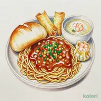 五目あんかけかた焼きそばセット