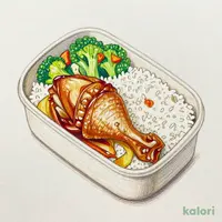 雞腿便當 鶏モモの旨煮肉弁当